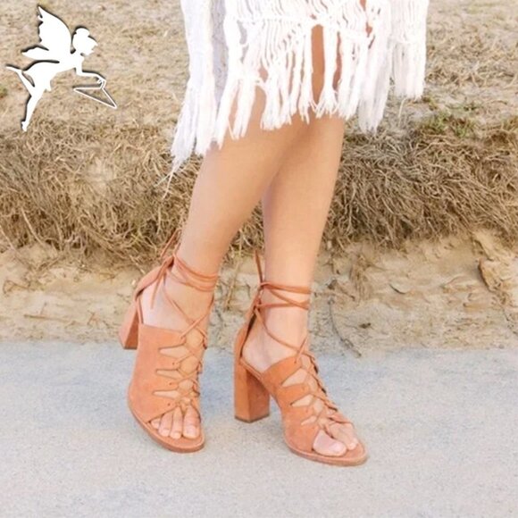 LOEFFLER RANDALL Helene Bronzer Ankle Strap Sandal - Picture 1 of 10